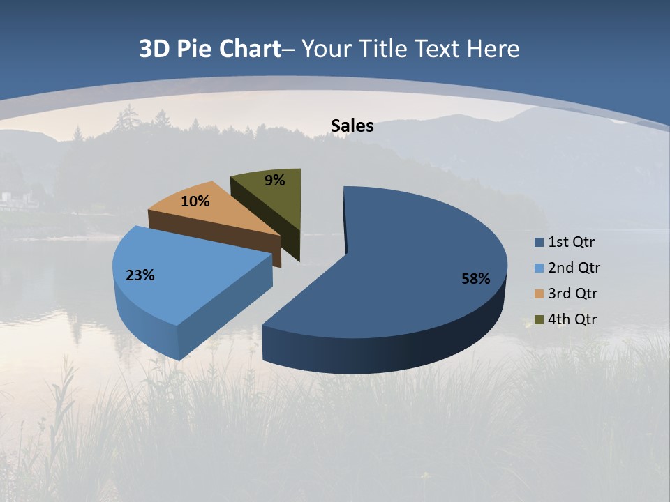 Serene Panoramic Plant PowerPoint Template