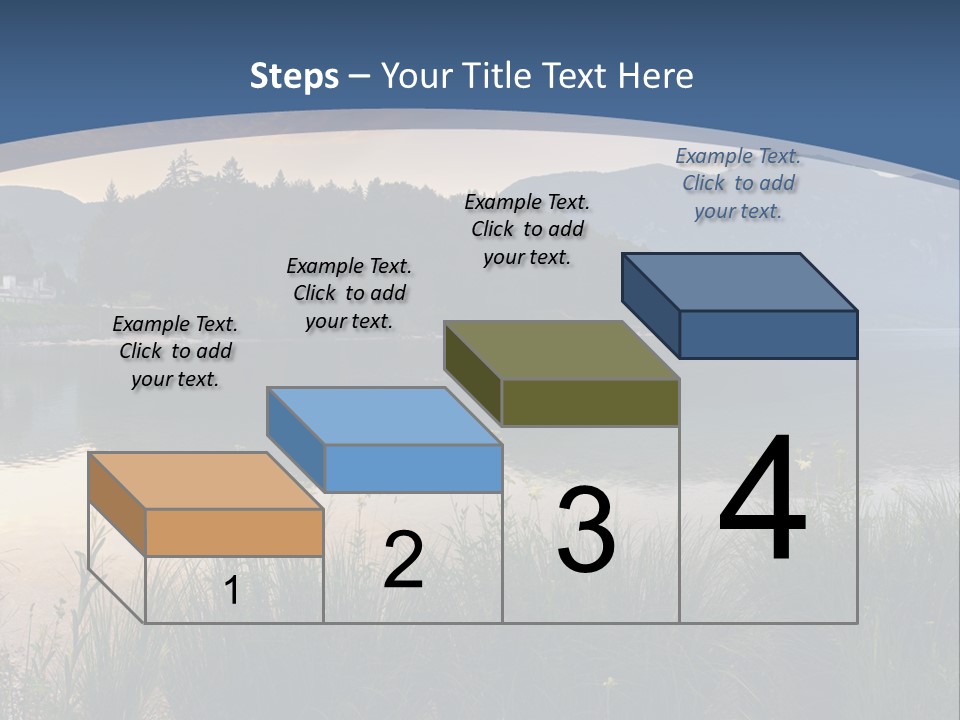 Serene Panoramic Plant PowerPoint Template
