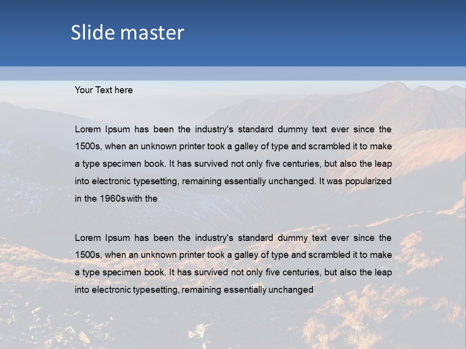 Valley Scenics Autumn PowerPoint Template