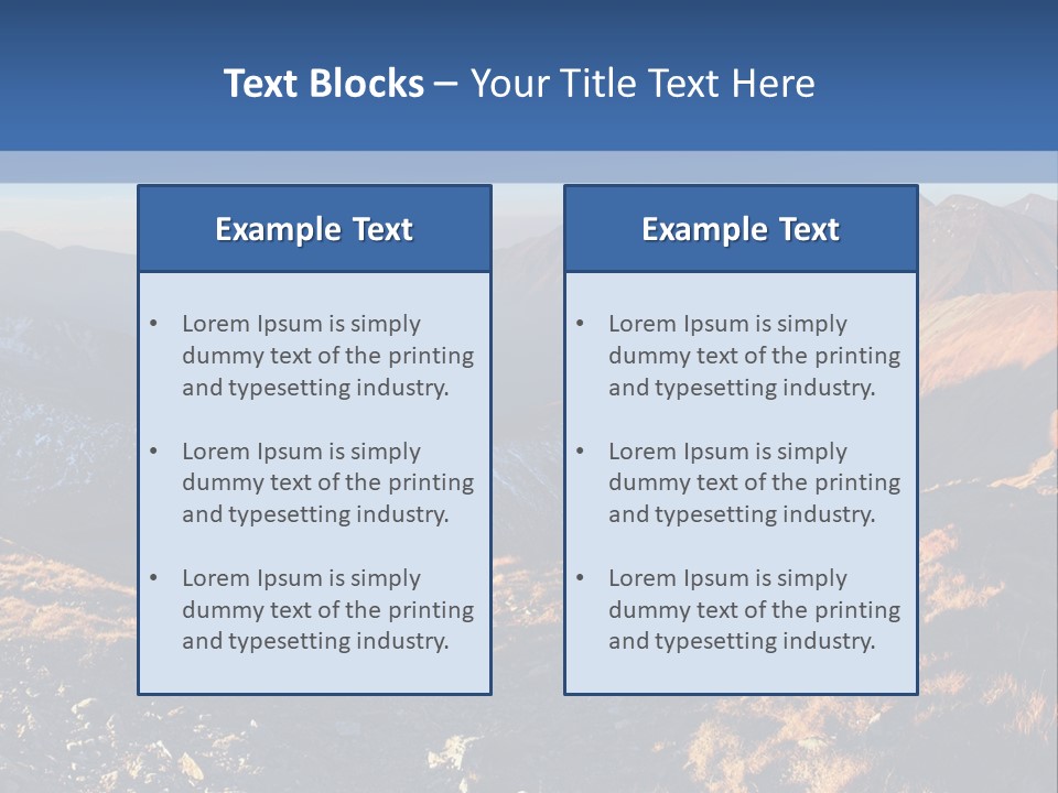 Valley Scenics Autumn PowerPoint Template