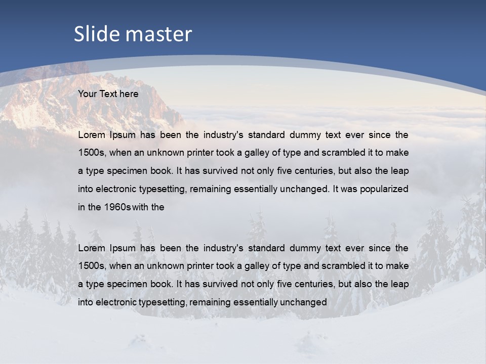 Mist Weather Sunrise PowerPoint Template