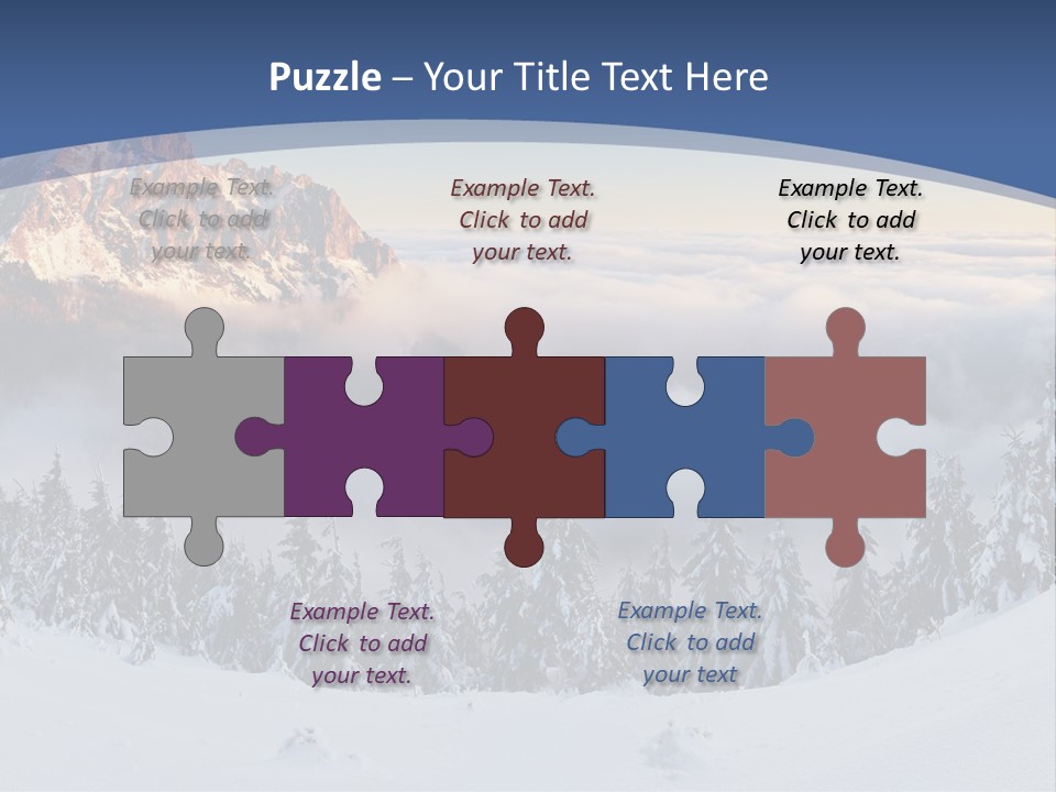 Mist Weather Sunrise PowerPoint Template