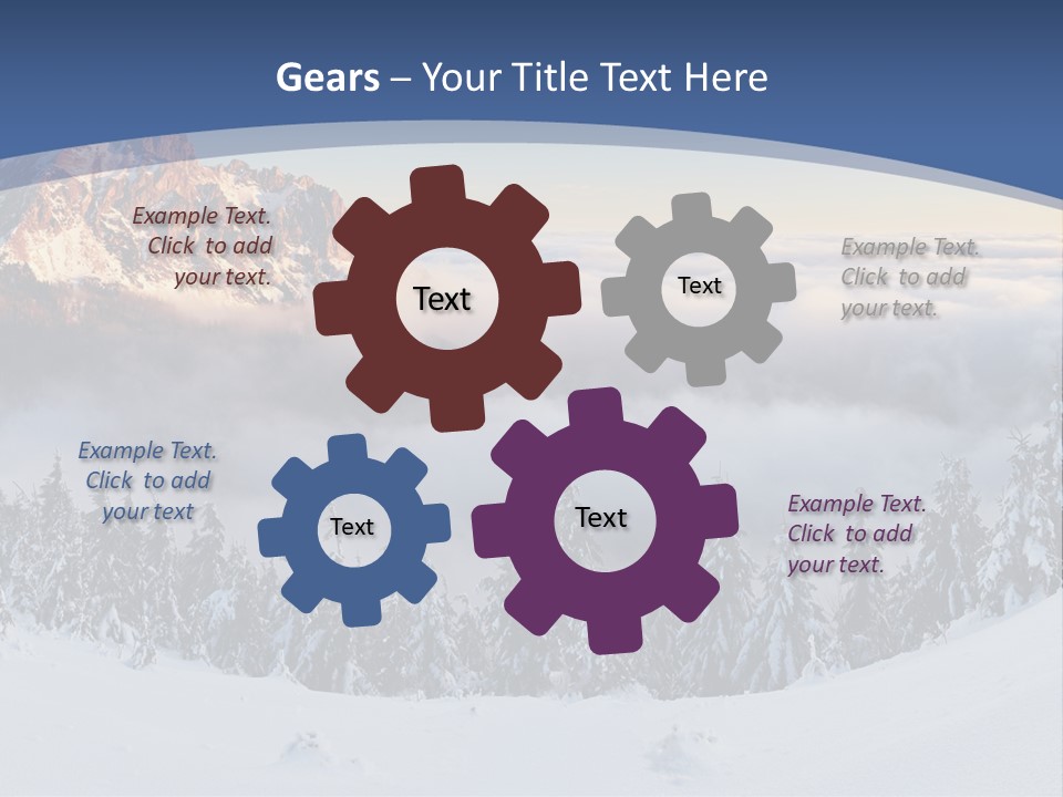 Mist Weather Sunrise PowerPoint Template