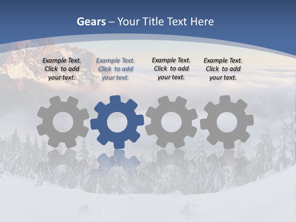 Mist Weather Sunrise PowerPoint Template