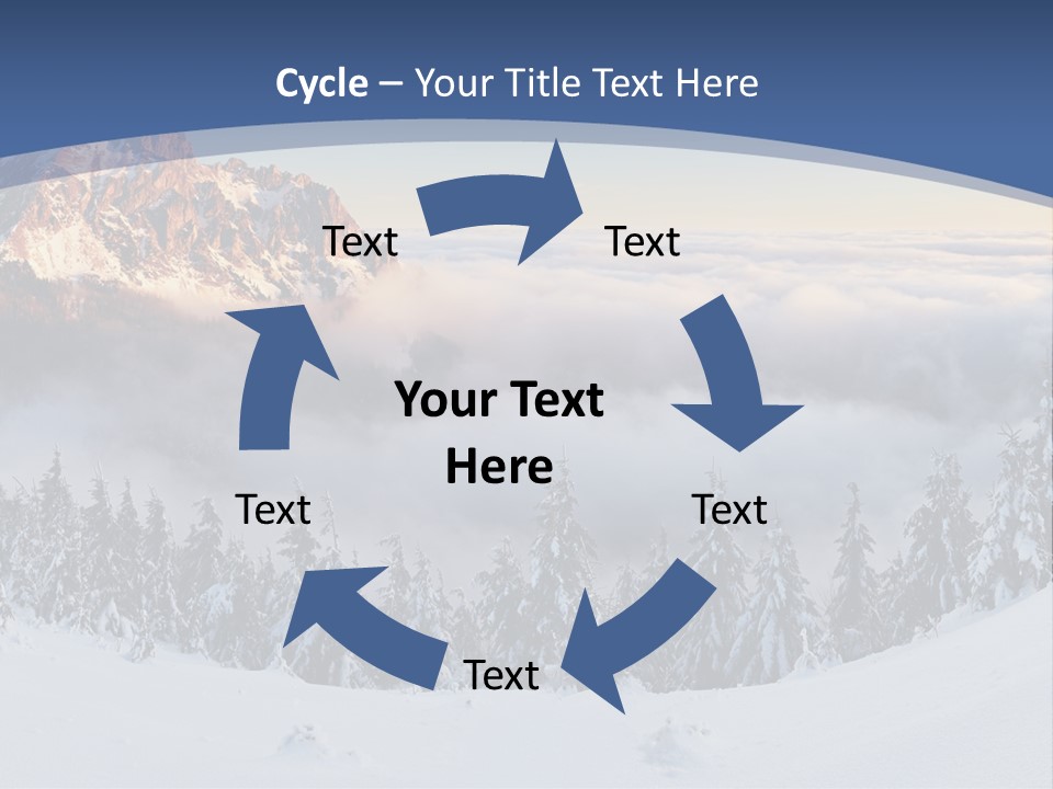 Mist Weather Sunrise PowerPoint Template