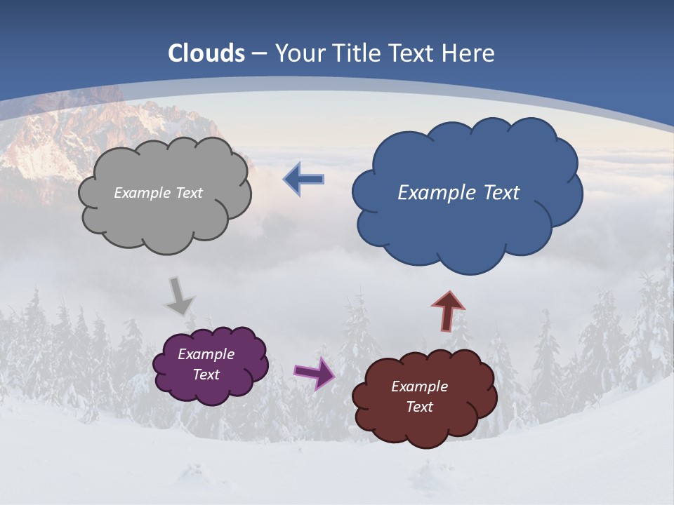 Mist Weather Sunrise PowerPoint Template