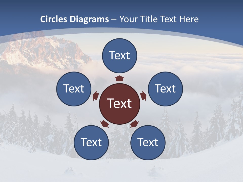 Mist Weather Sunrise PowerPoint Template
