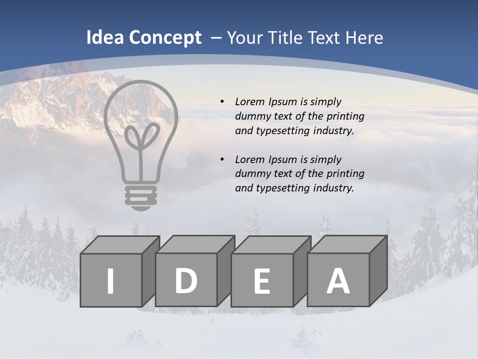 Mist Weather Sunrise PowerPoint Template