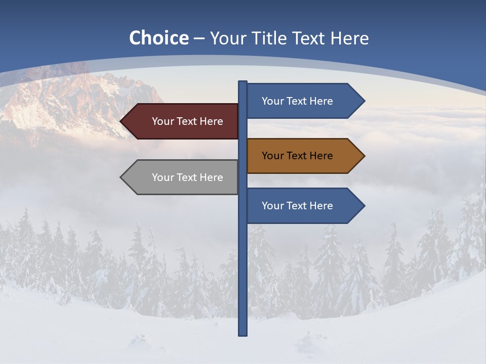 Mist Weather Sunrise PowerPoint Template