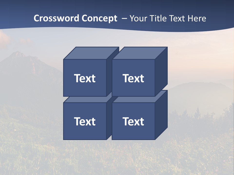 Hike Rocky Tranquil PowerPoint Template