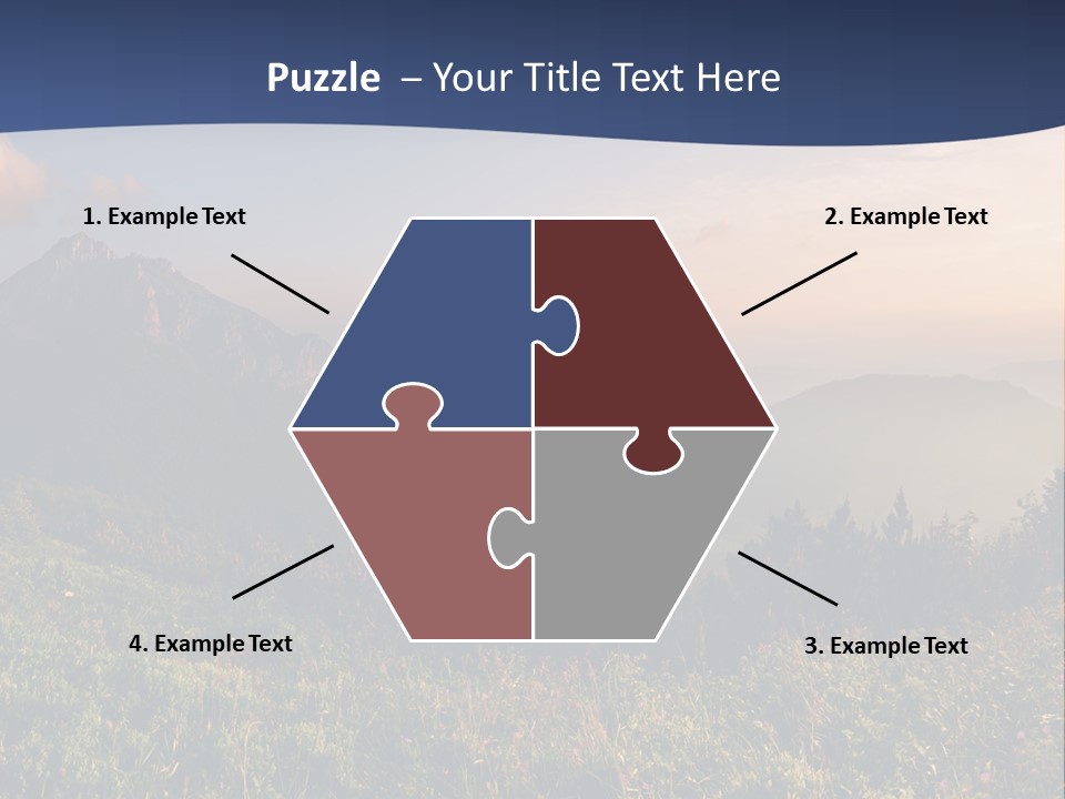 Hike Rocky Tranquil PowerPoint Template