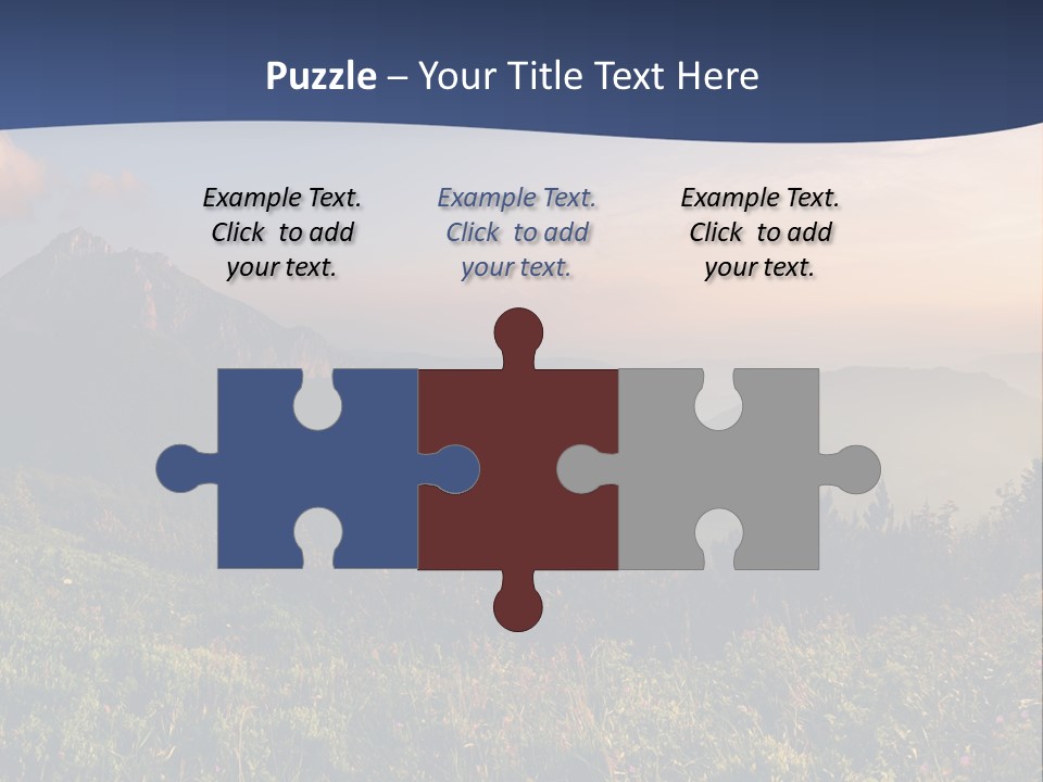 Hike Rocky Tranquil PowerPoint Template