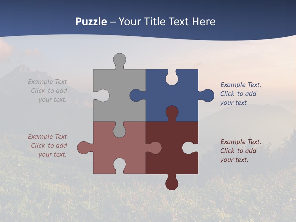 Hike Rocky Tranquil PowerPoint Template