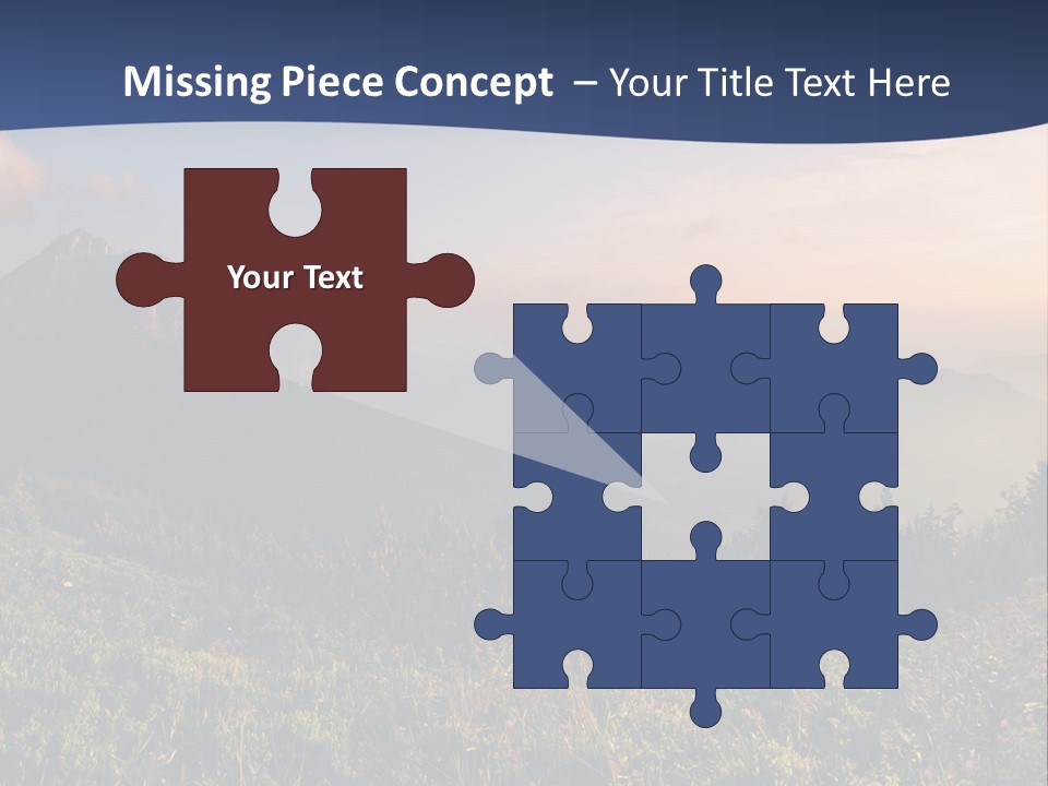 Hike Rocky Tranquil PowerPoint Template