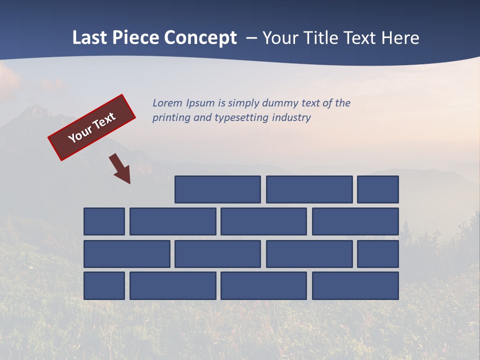 Hike Rocky Tranquil PowerPoint Template