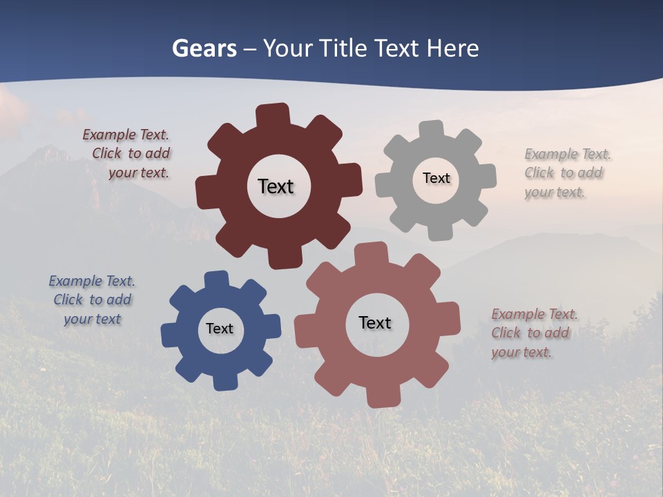 Hike Rocky Tranquil PowerPoint Template