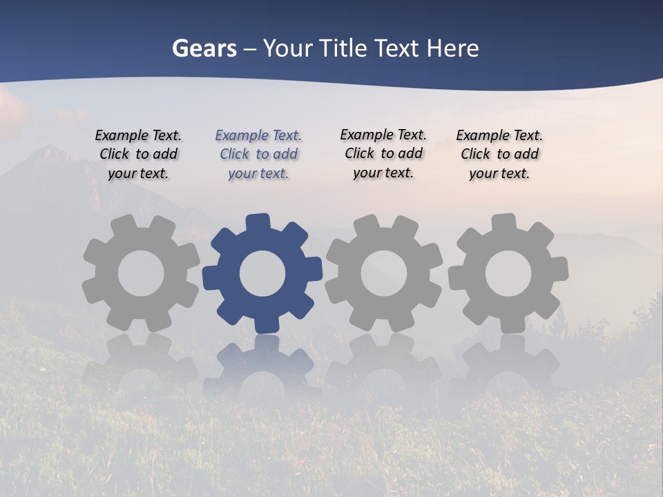 Hike Rocky Tranquil PowerPoint Template