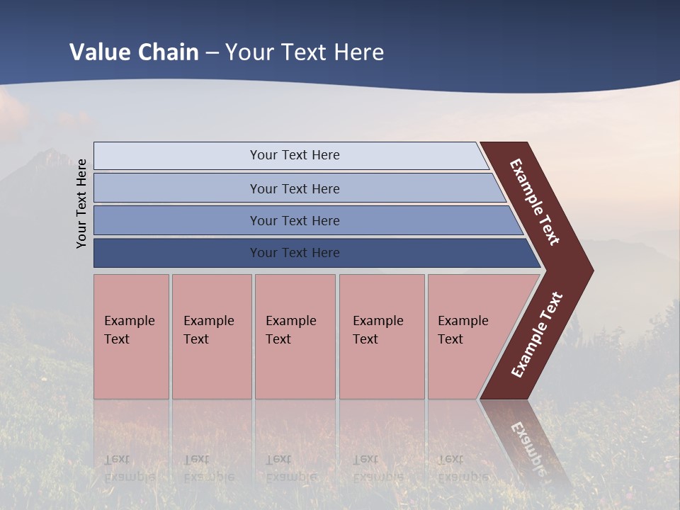 Hike Rocky Tranquil PowerPoint Template