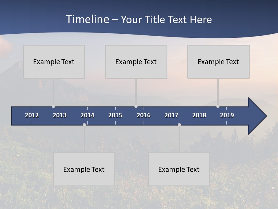 Hike Rocky Tranquil PowerPoint Template