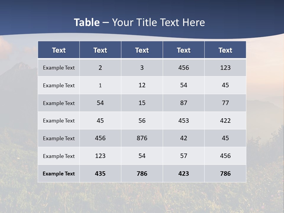 Hike Rocky Tranquil PowerPoint Template