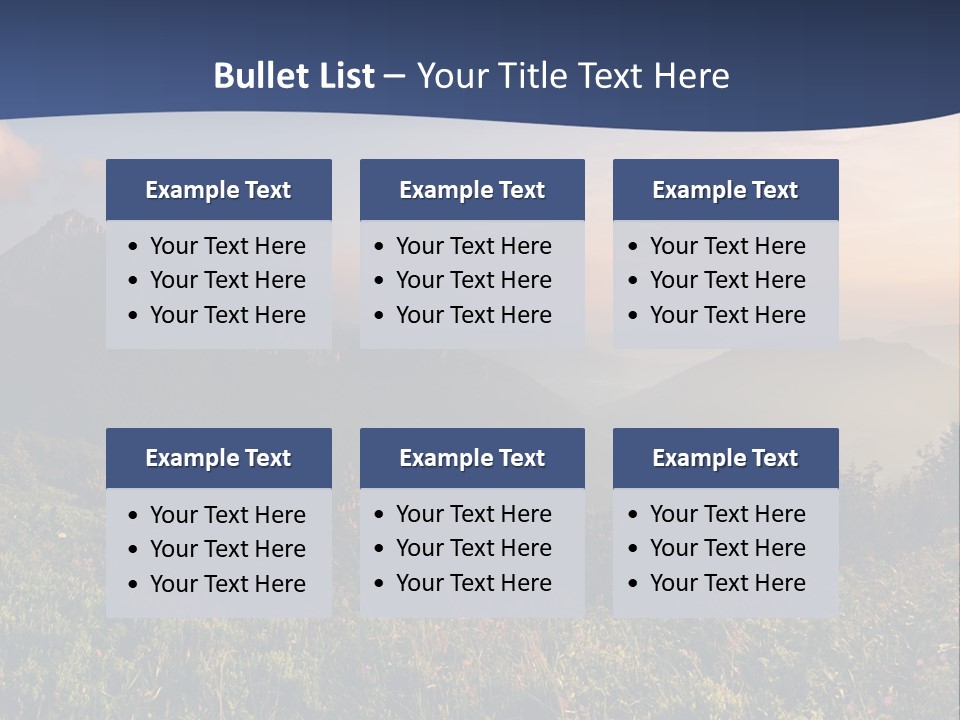 Hike Rocky Tranquil PowerPoint Template