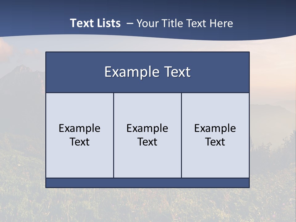 Hike Rocky Tranquil PowerPoint Template
