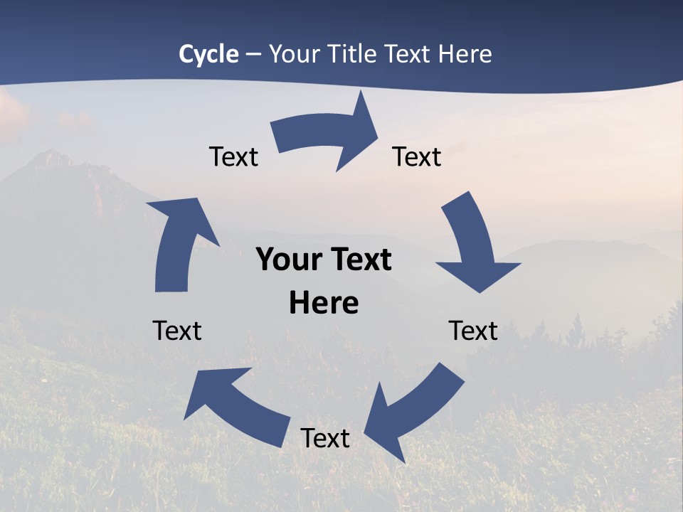 Hike Rocky Tranquil PowerPoint Template