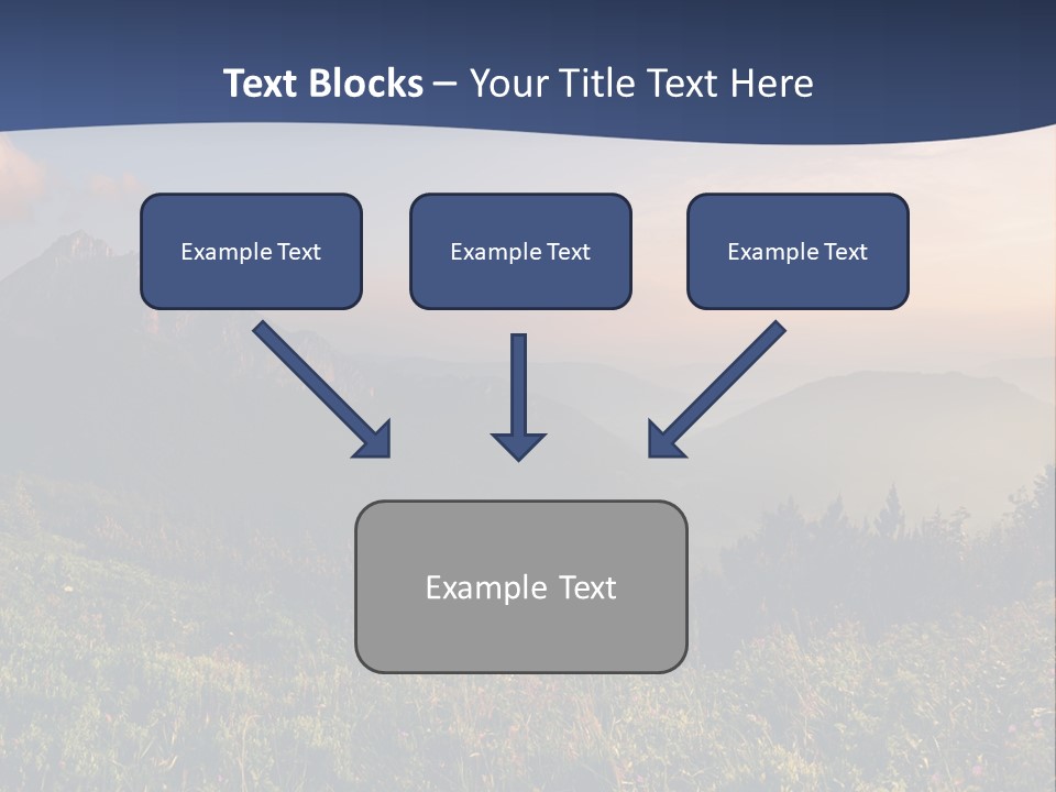 Hike Rocky Tranquil PowerPoint Template