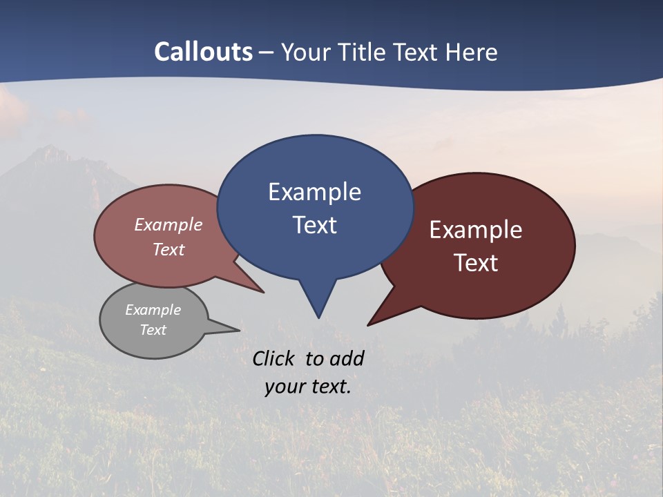 Hike Rocky Tranquil PowerPoint Template