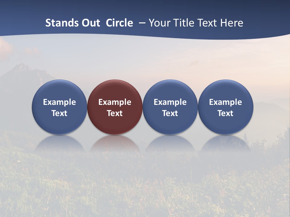 Hike Rocky Tranquil PowerPoint Template