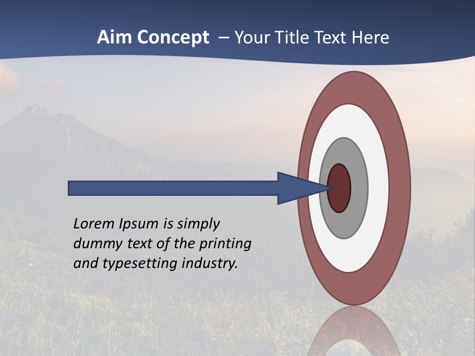 Hike Rocky Tranquil PowerPoint Template