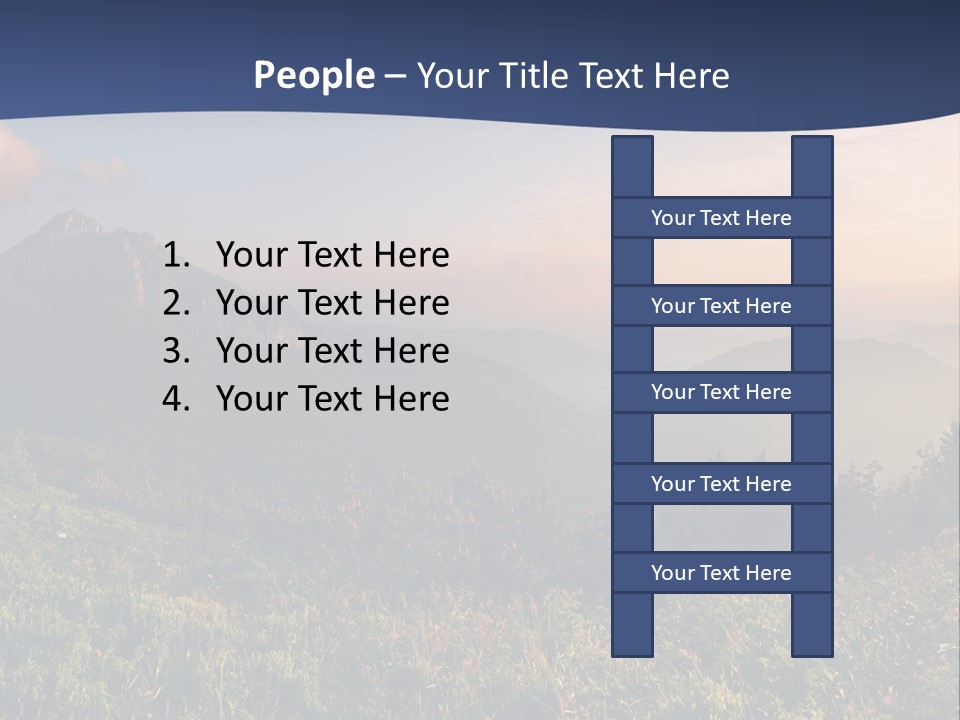 Hike Rocky Tranquil PowerPoint Template