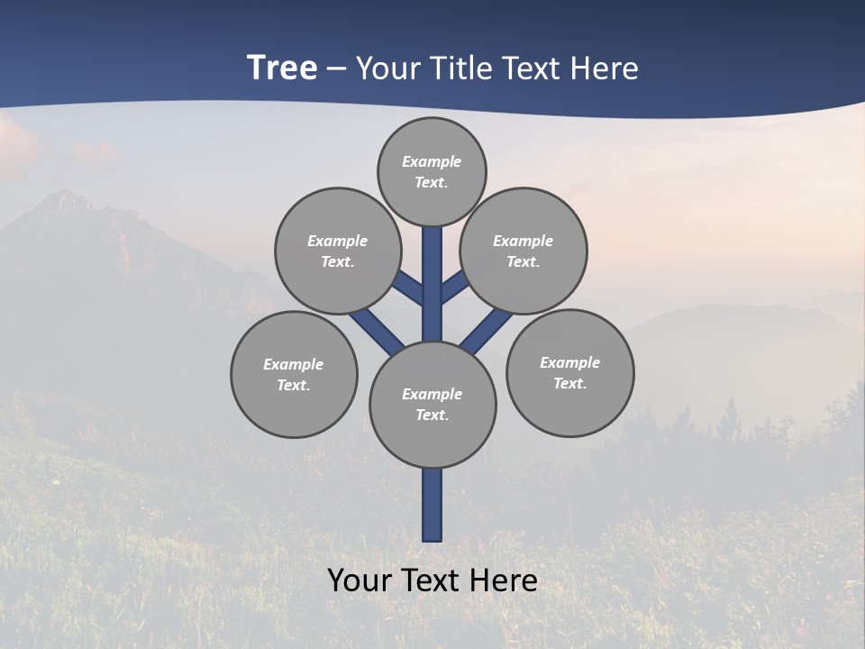 Hike Rocky Tranquil PowerPoint Template