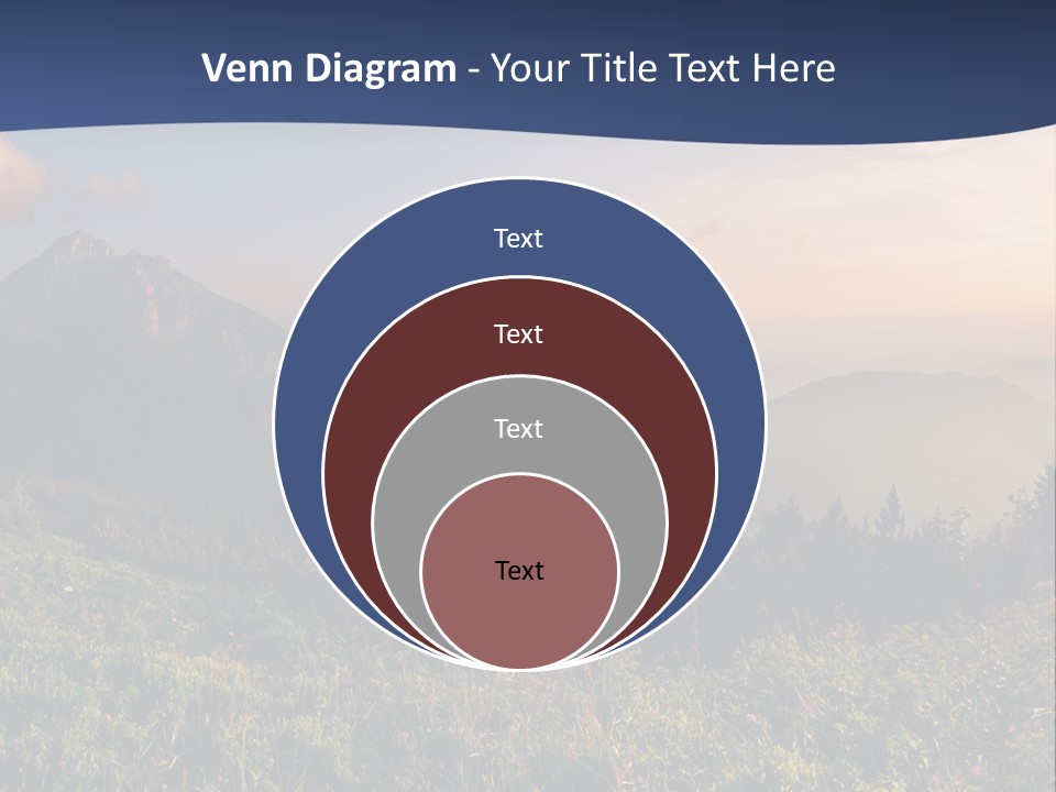 Hike Rocky Tranquil PowerPoint Template