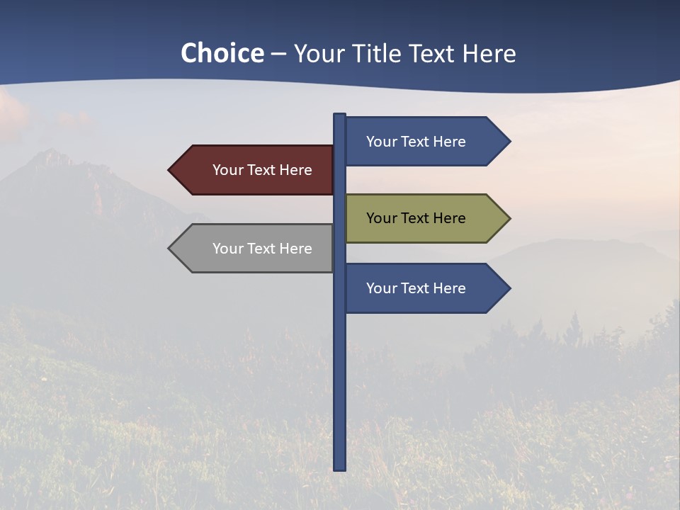 Hike Rocky Tranquil PowerPoint Template