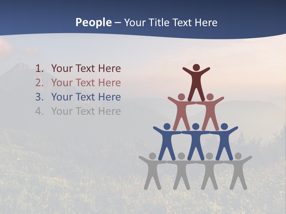 Hike Rocky Tranquil PowerPoint Template