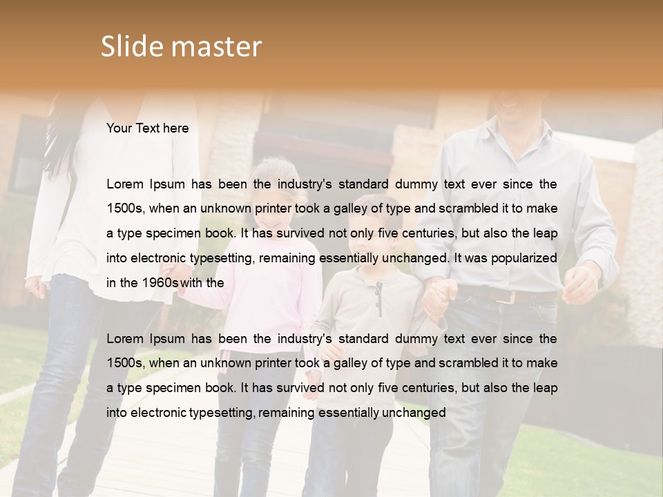 Person Son Joyful PowerPoint Template