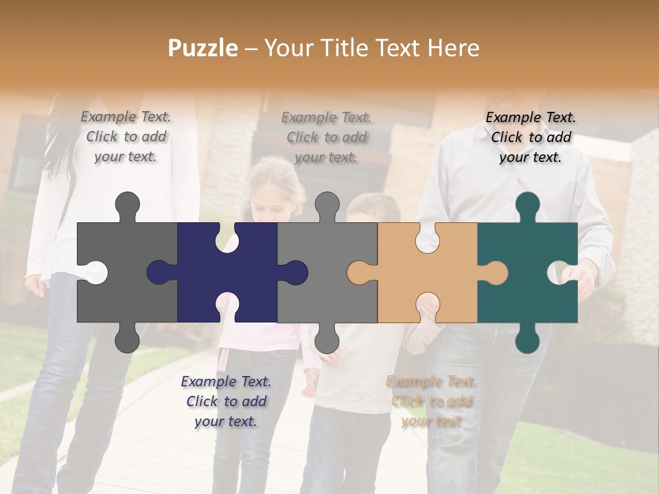 Person Son Joyful PowerPoint Template