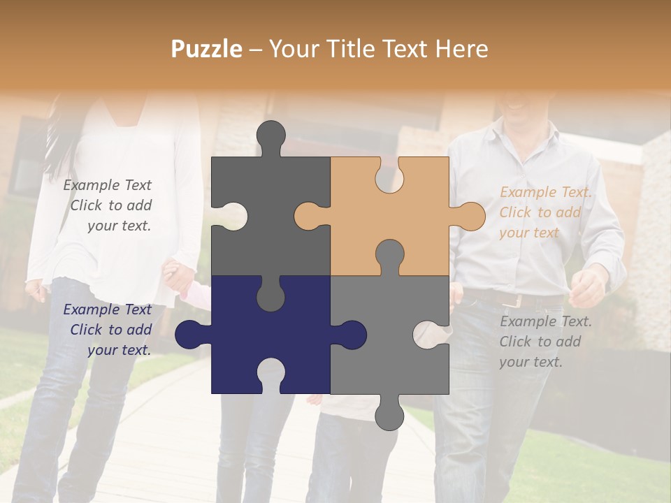 Person Son Joyful PowerPoint Template