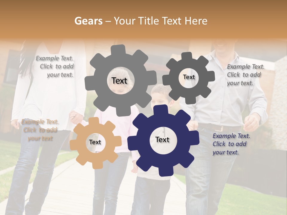 Person Son Joyful PowerPoint Template