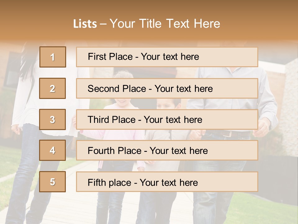 Person Son Joyful PowerPoint Template