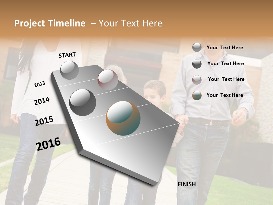 Person Son Joyful PowerPoint Template