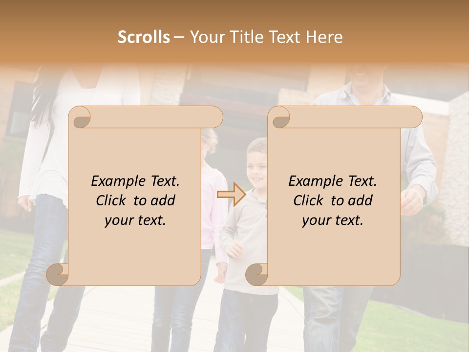 Person Son Joyful PowerPoint Template