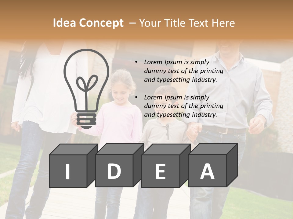 Person Son Joyful PowerPoint Template