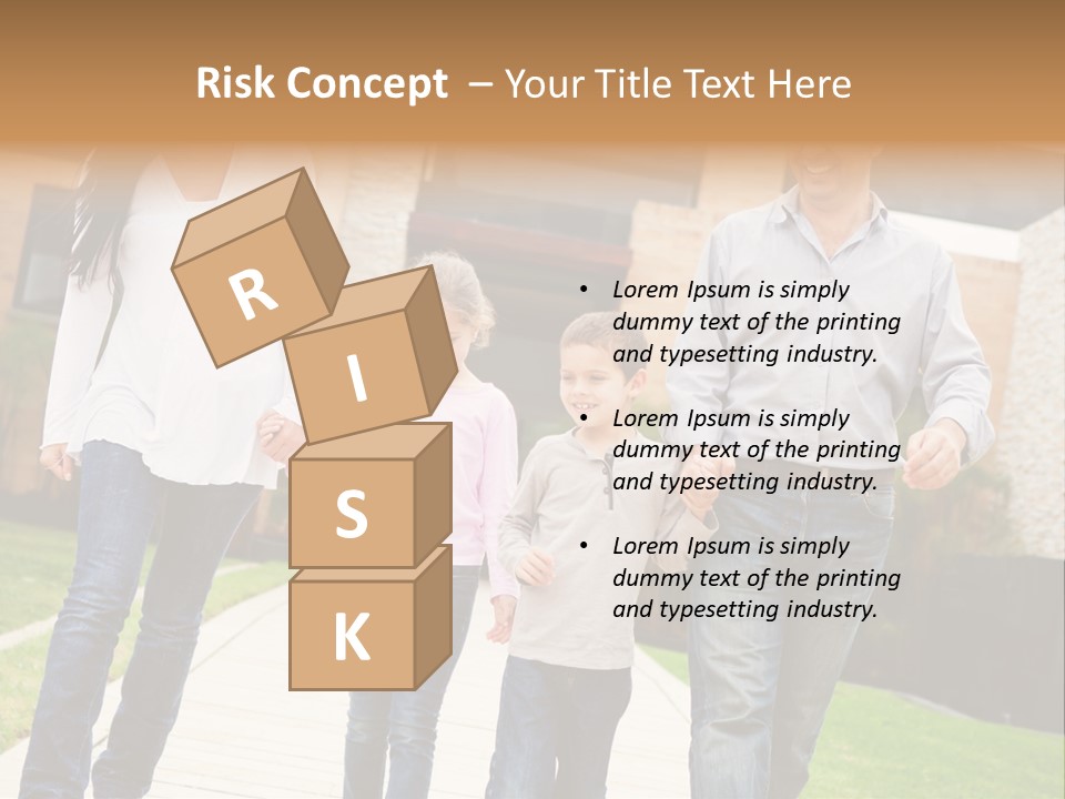 Person Son Joyful PowerPoint Template