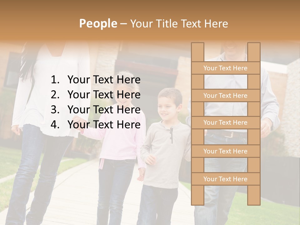 Person Son Joyful PowerPoint Template