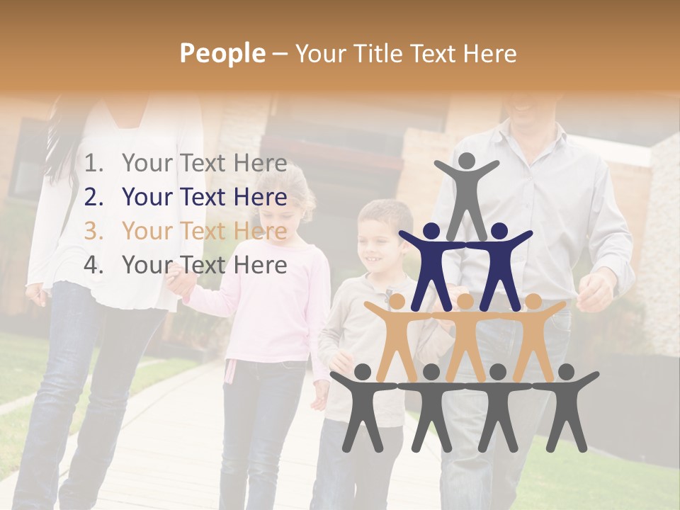 Person Son Joyful PowerPoint Template