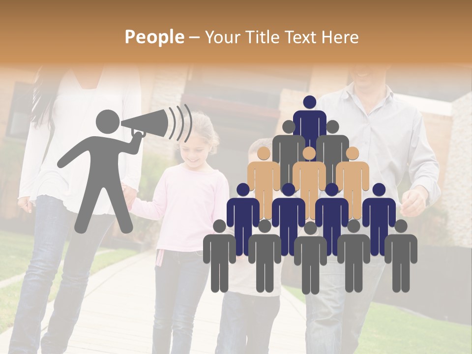 Person Son Joyful PowerPoint Template