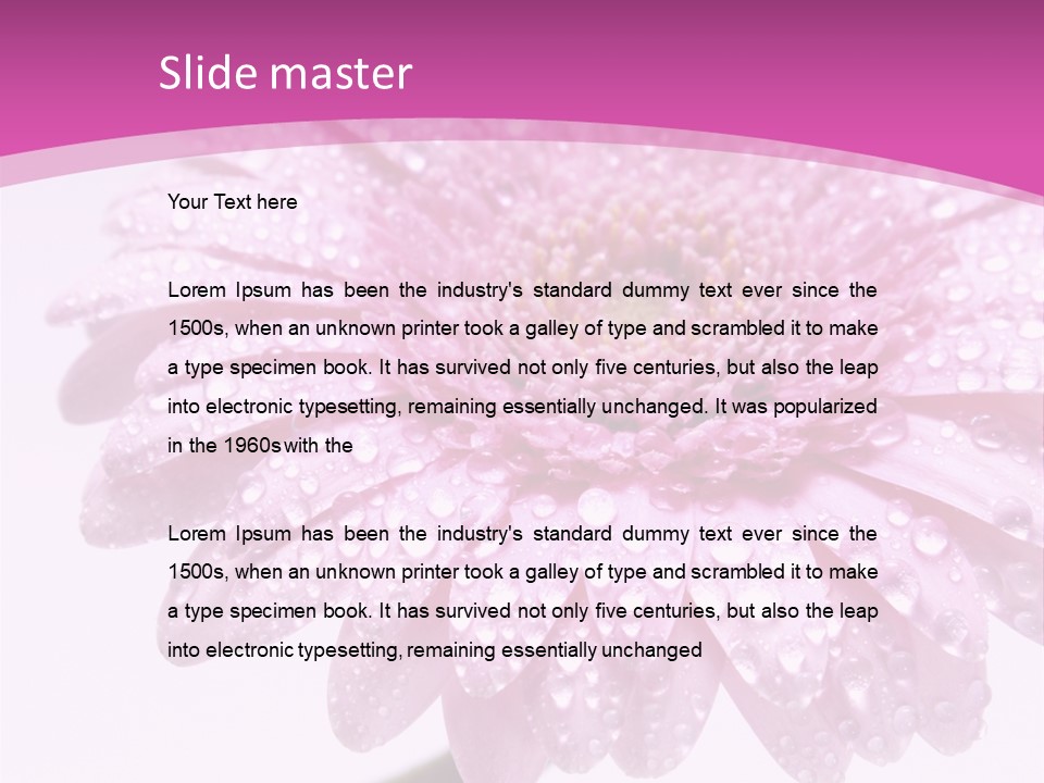 Wildflowers Bloom Seasonal PowerPoint Template