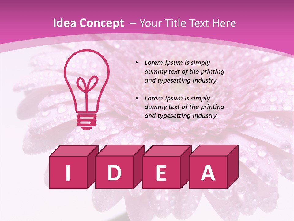 Wildflowers Bloom Seasonal PowerPoint Template